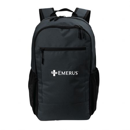 Port Authority Daily Commute Backpack - Emerus Logo
