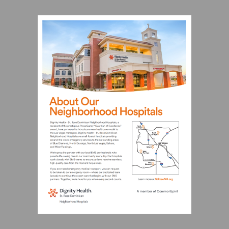 Dignity Health EMS Facts Info Flyer
