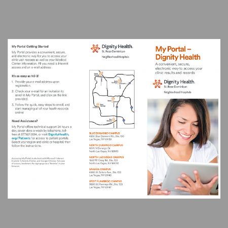 Dignity Health My Portal, Tri-Fold Brochure (qty 500)