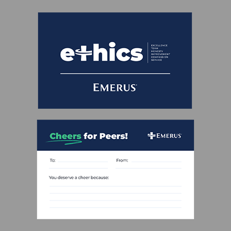 Emerus Cheers For Peers Cards (250 qty)