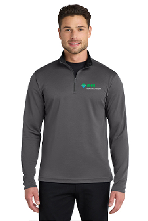 Port Authority Silk Touch 1/4-Zip, Grey - AHN