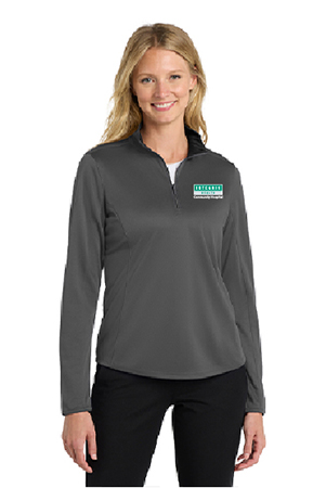 Port Authority Women's Silk Touch 1/4-Zip, Grey - INT