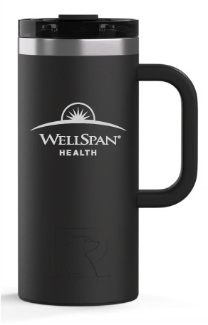 RTIC Black Road Trip Travel Mug (16oz) - WellSpan