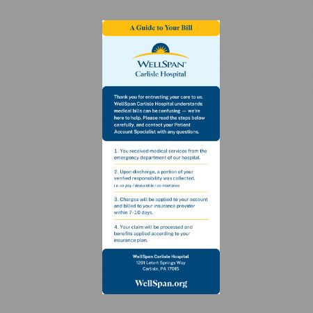 WellSpan Billing Process Card