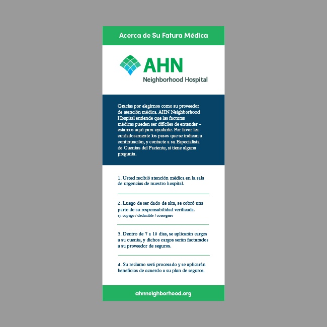 AHN Billing Process Card #3