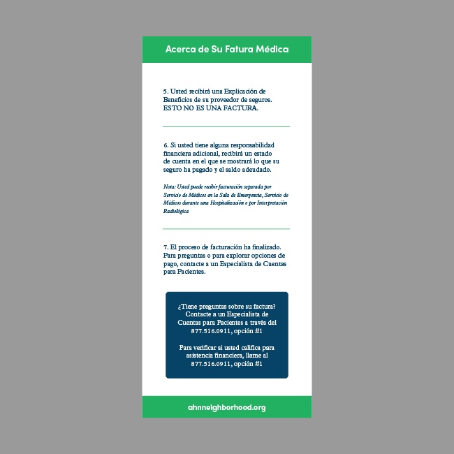 AHN Billing Process Card #4