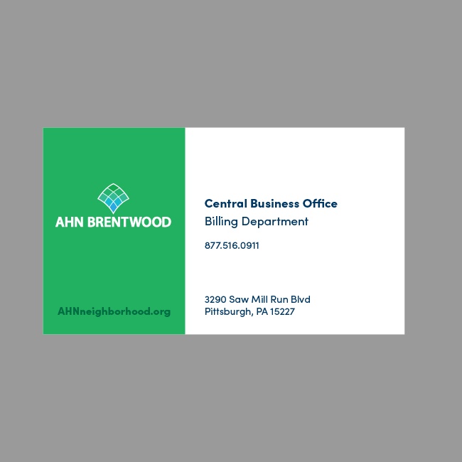 AHN CBO Business Card