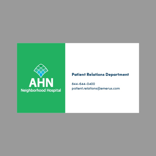 AHN Grievance Card