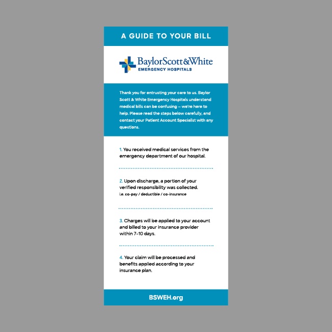 BSWEH Billing Process Card