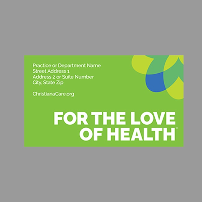 ChristianaCare Business Card #2