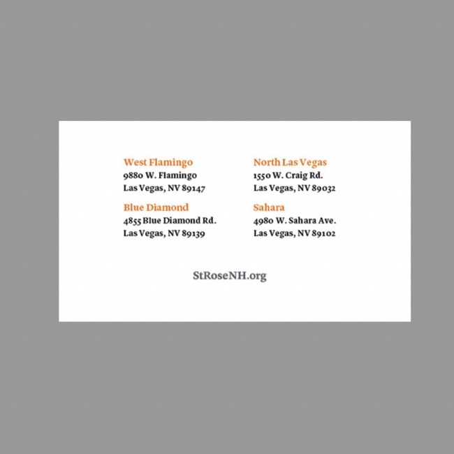 Dignity Health  Business Cards #2