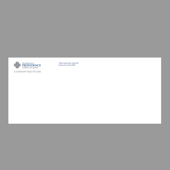 The Hospitals of Providence Business Envelope
