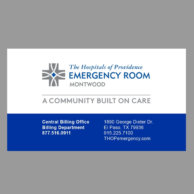 The Hospitals of Providence CBO Business Card #2