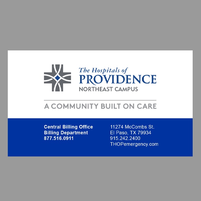 The Hospitals of Providence CBO Business Card #3