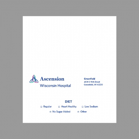 AHN Dietary Tent Card