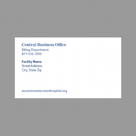 Ascension Wisconsin Hospital CBO Business Card
