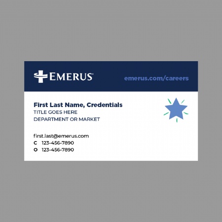 Emerus Corporate  Business Card