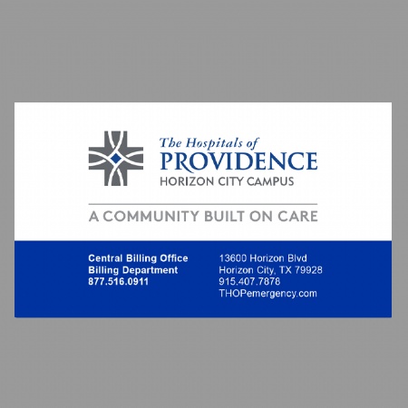 The Hospitals of Providence CBO Business Card