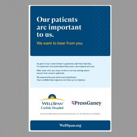 WellSpan Press Ganey Poster - Carlisle